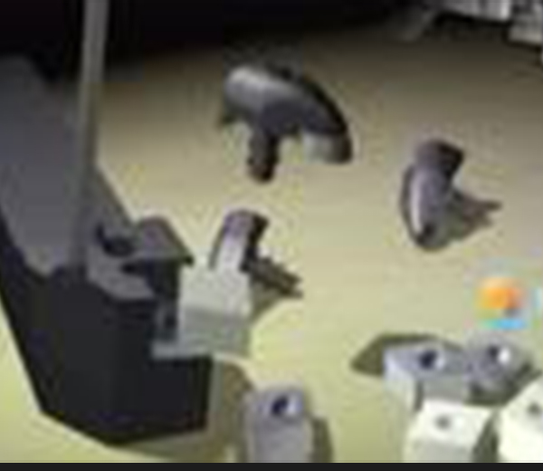 机械打磨钻头模拟演示动画2
